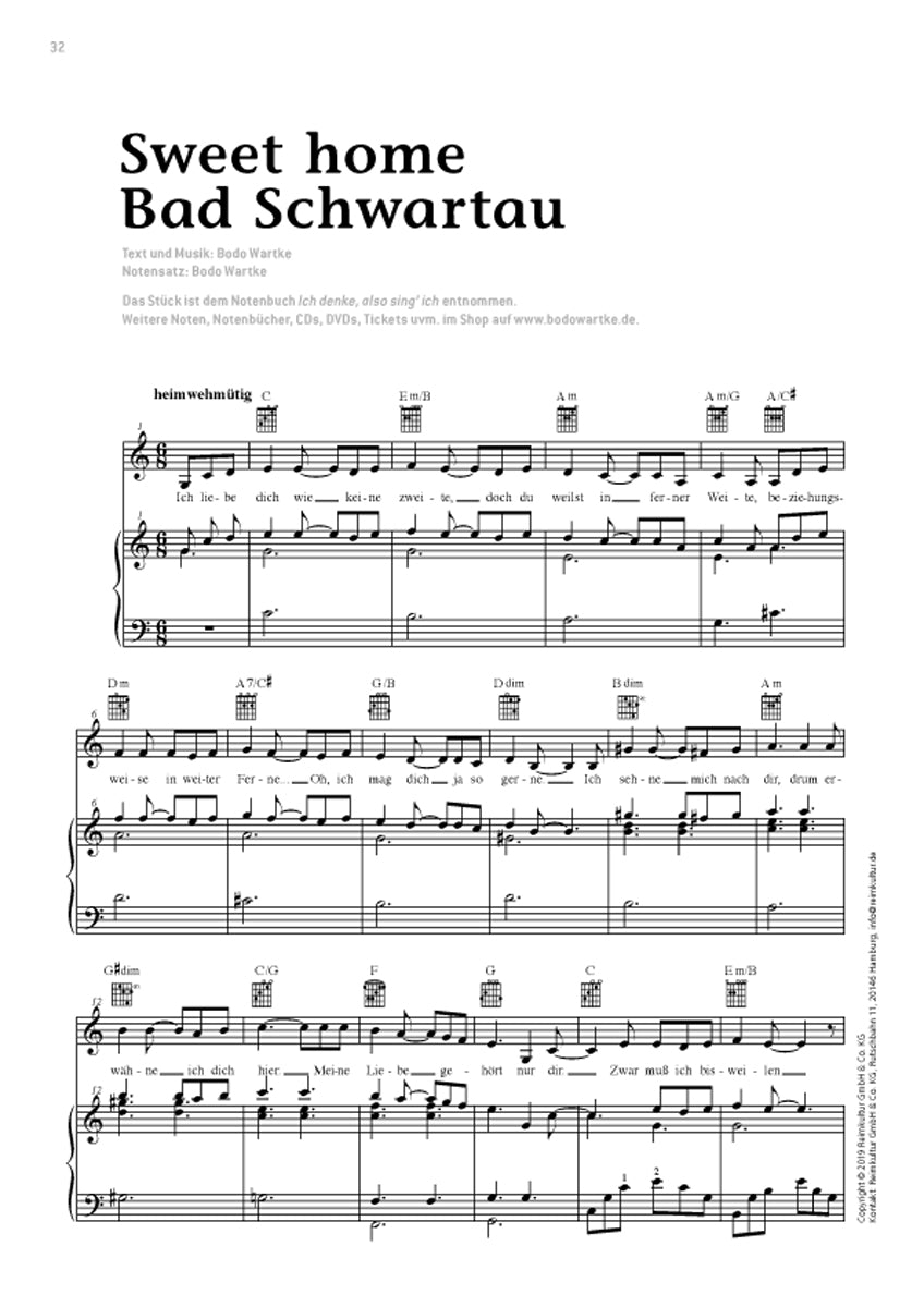 Bodo Wartke – Noten PDF