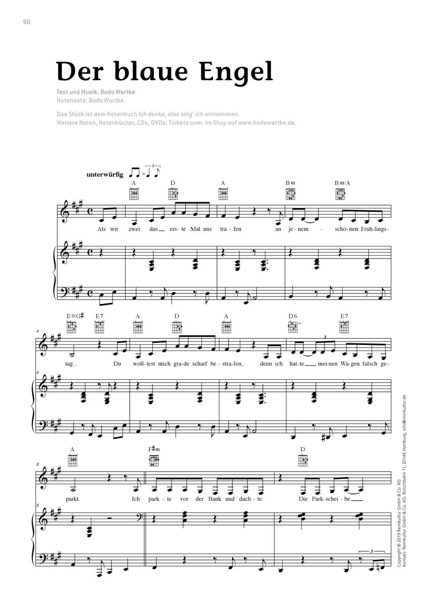 Bodo Wartke – Noten PDF