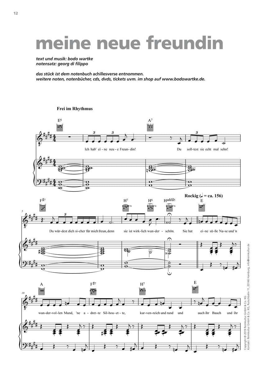 Bodo Wartke – Noten PDF