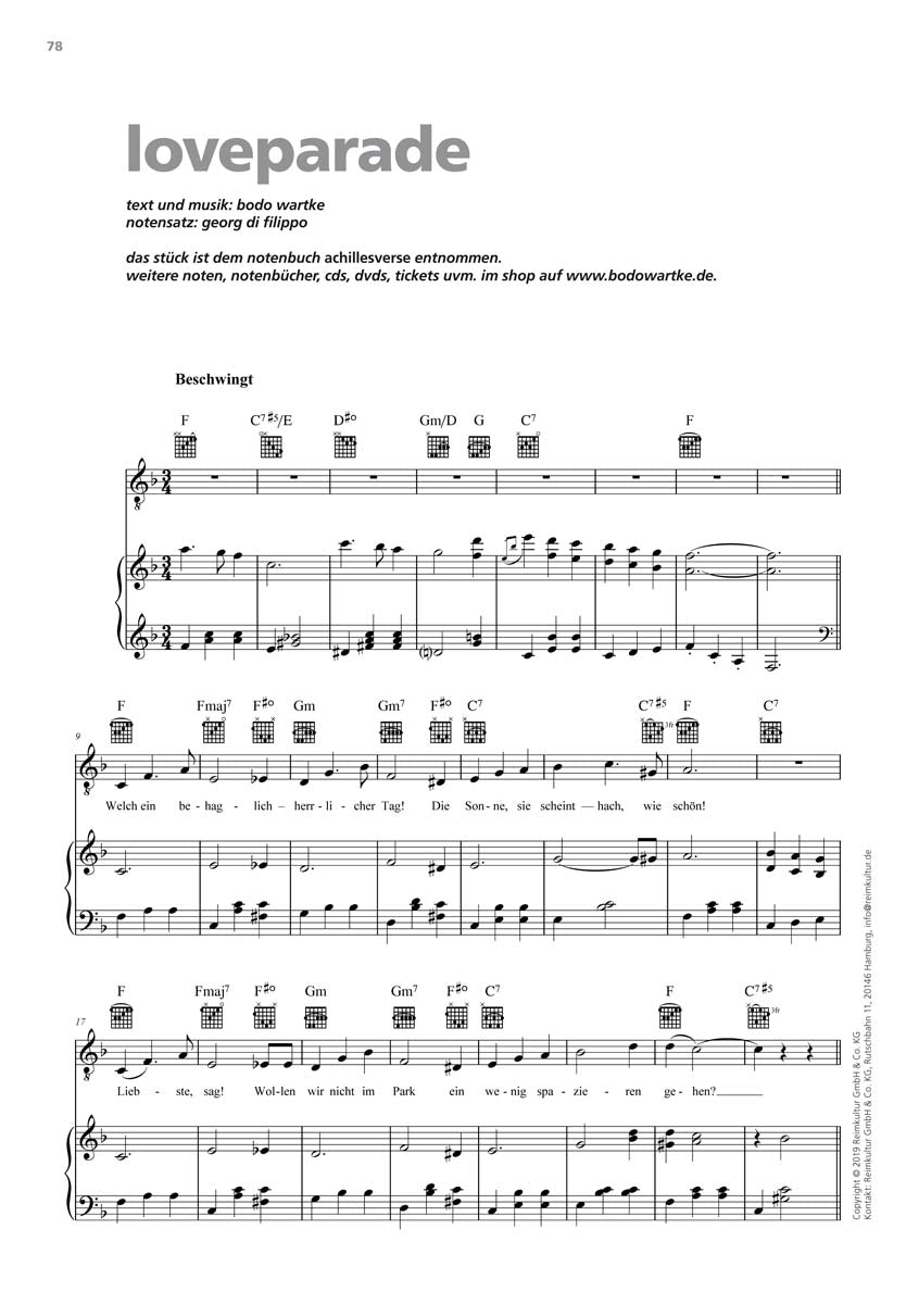 Bodo Wartke – Noten PDF