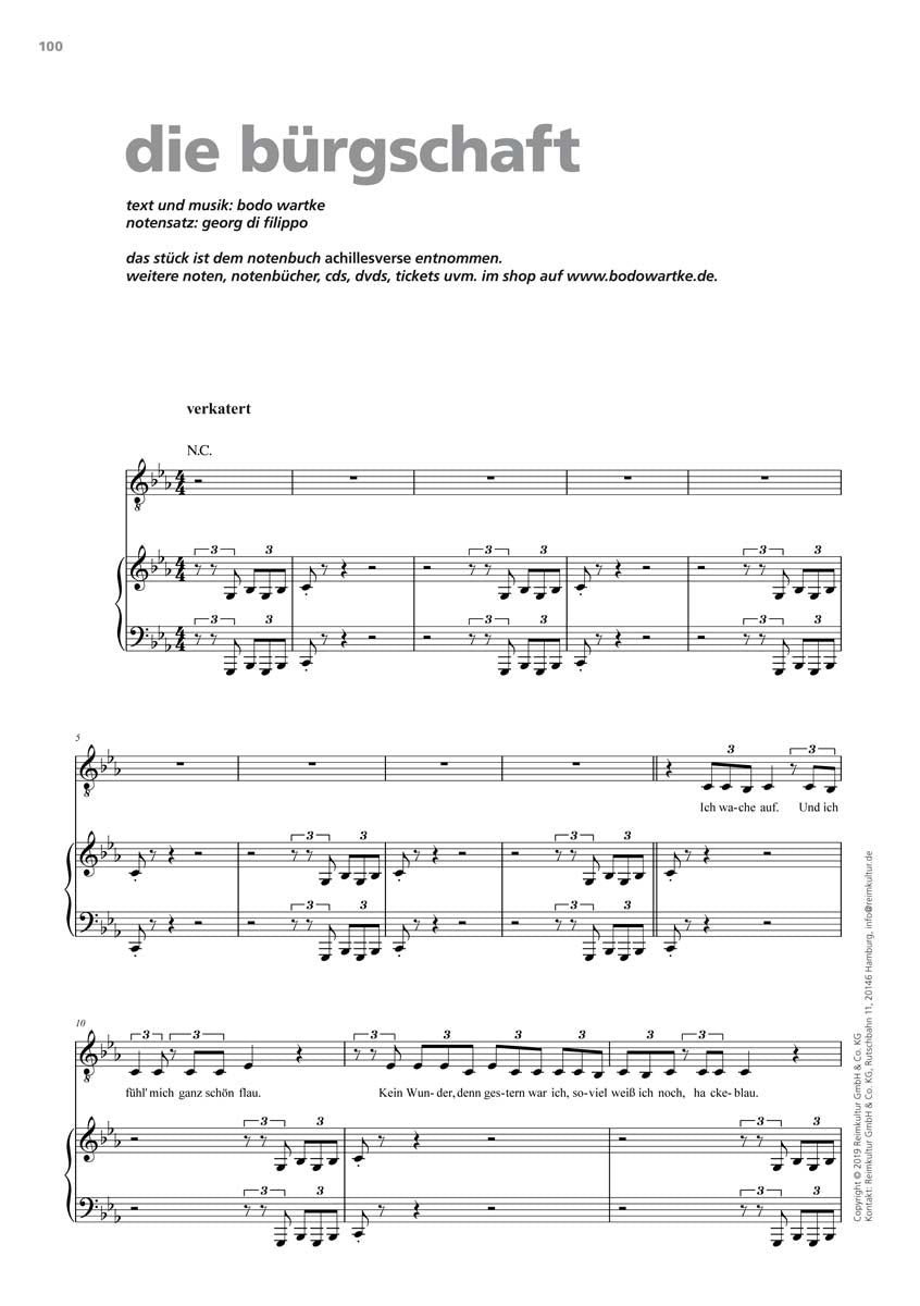 Bodo Wartke – Noten PDF