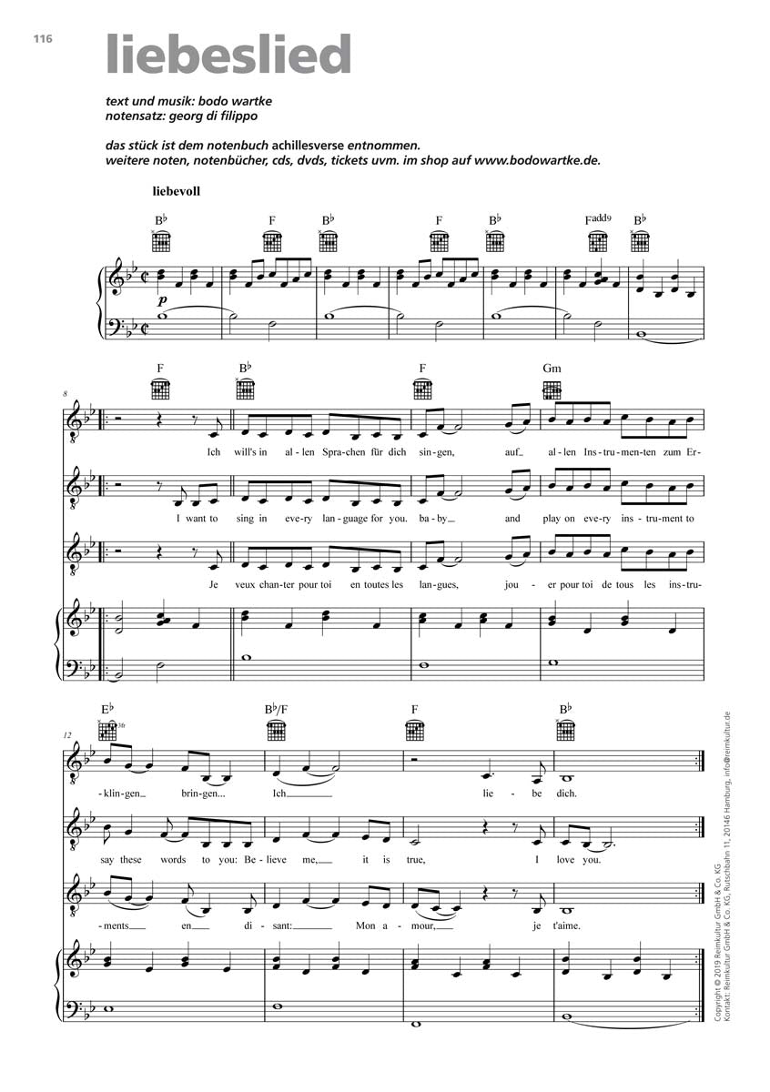 Bodo Wartke – Noten PDF