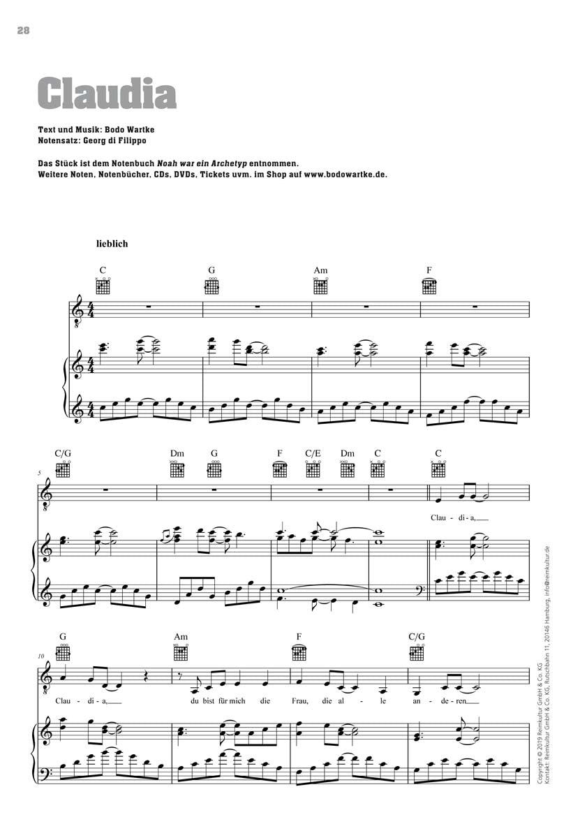 Bodo Wartke – Noten PDF