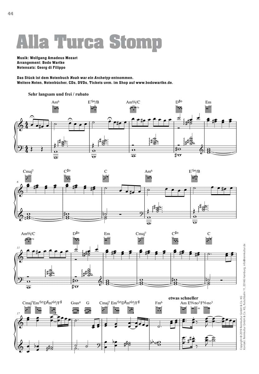 Bodo Wartke – Noten PDF