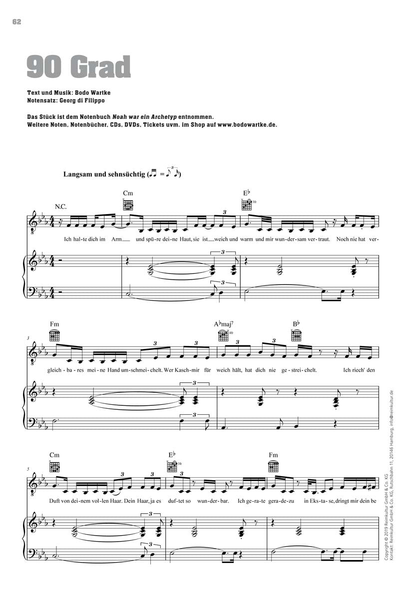 Bodo Wartke – Noten PDF