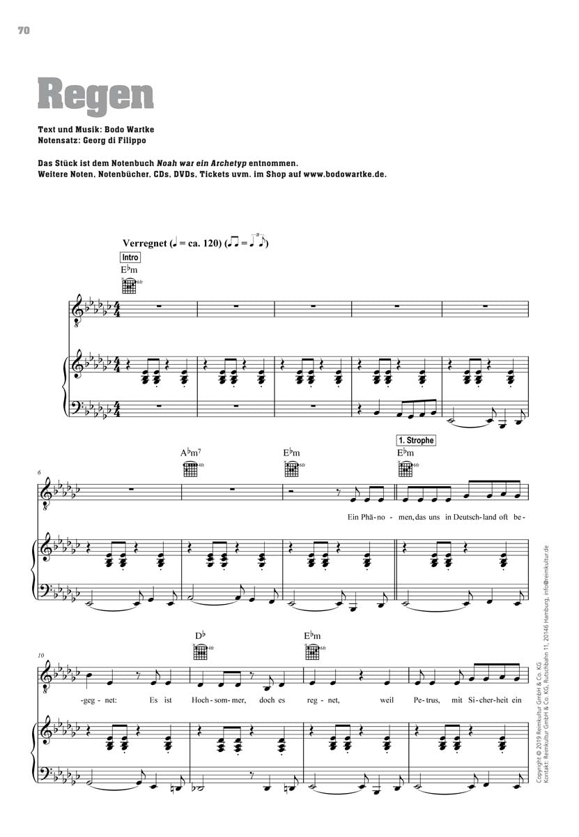 Bodo Wartke – Noten PDF