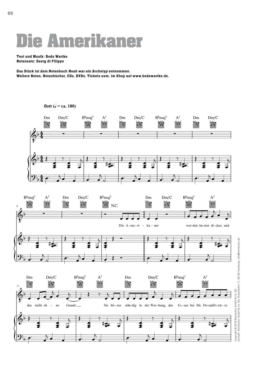 Bodo Wartke – Noten PDF