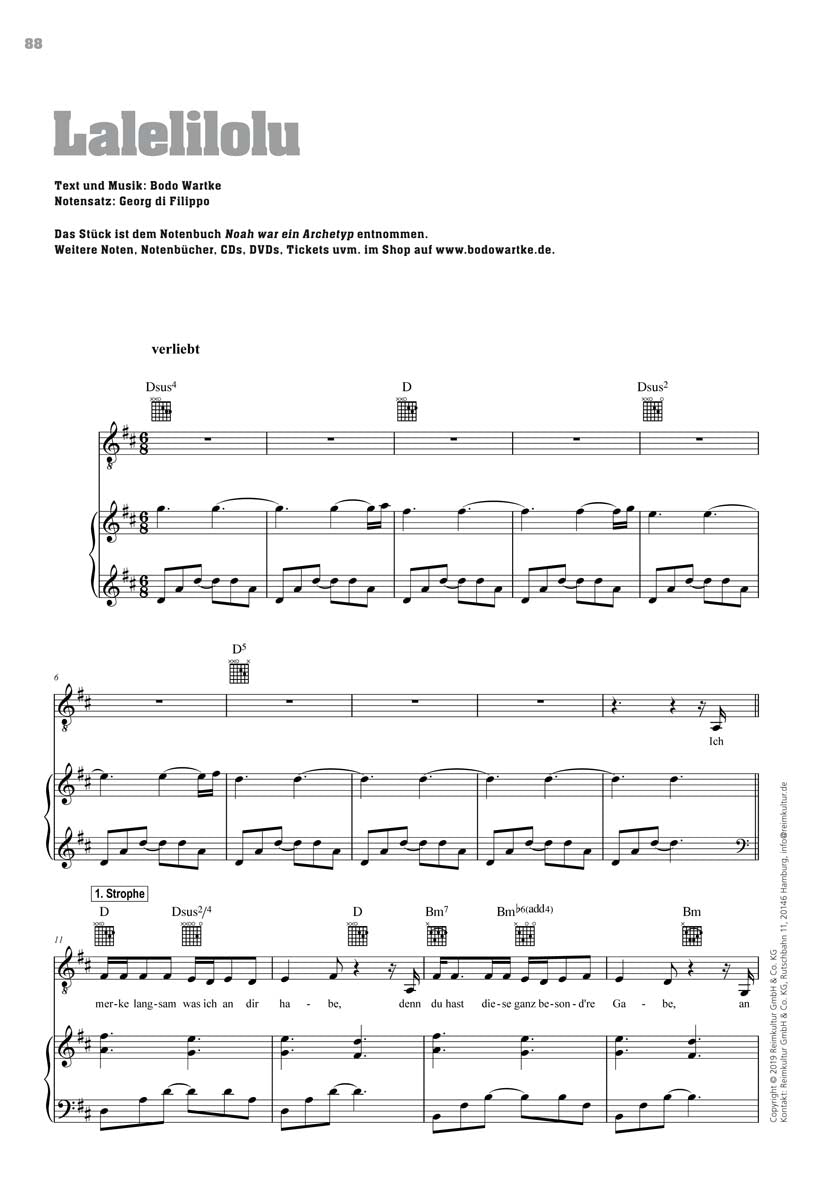Bodo Wartke – Noten PDF