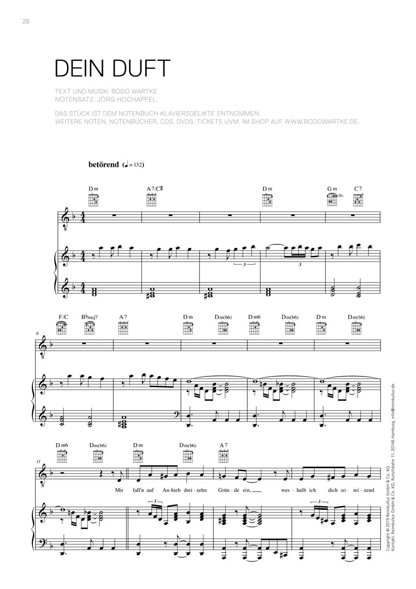 Bodo Wartke – Noten PDF