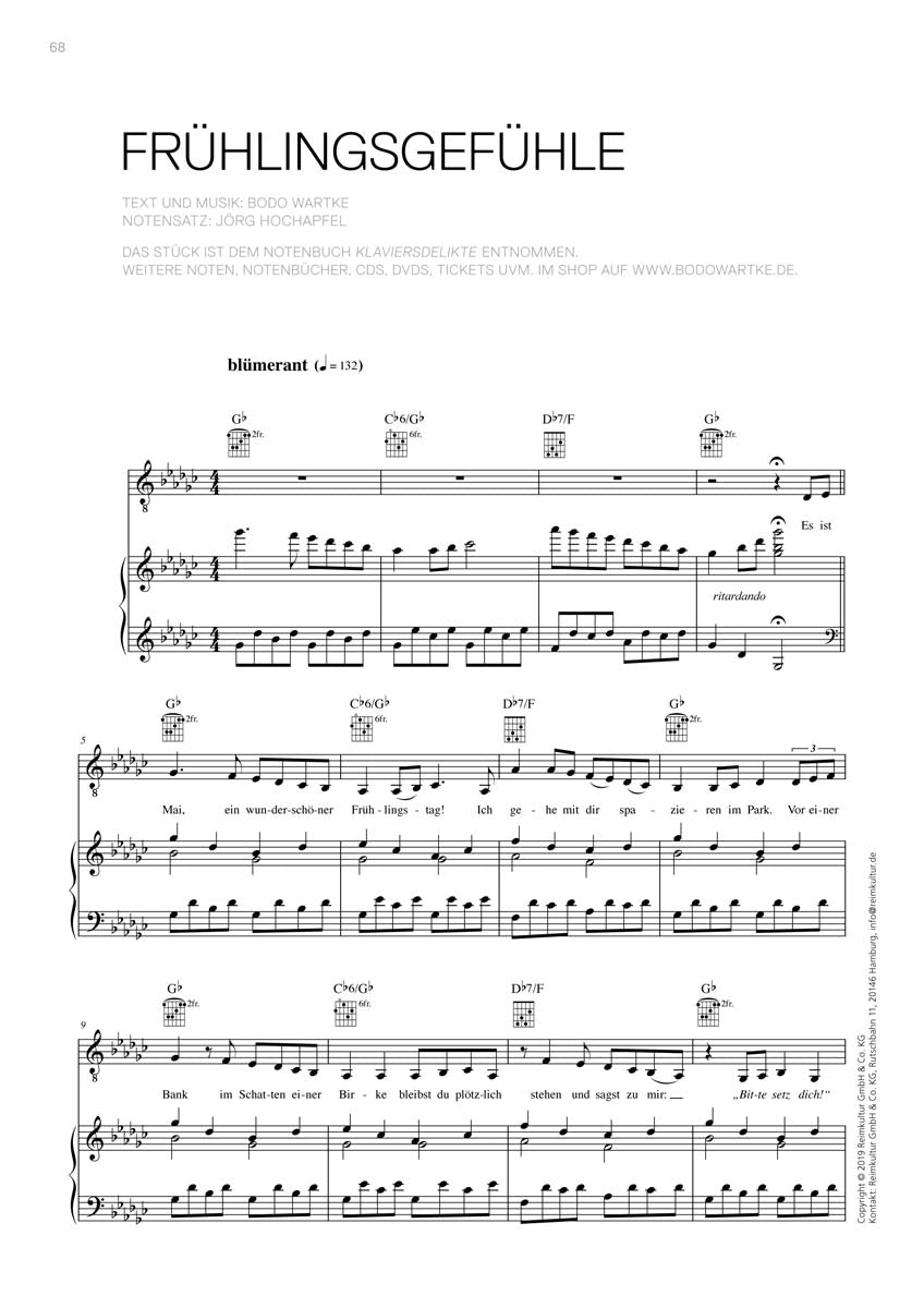 Bodo Wartke – Noten PDF