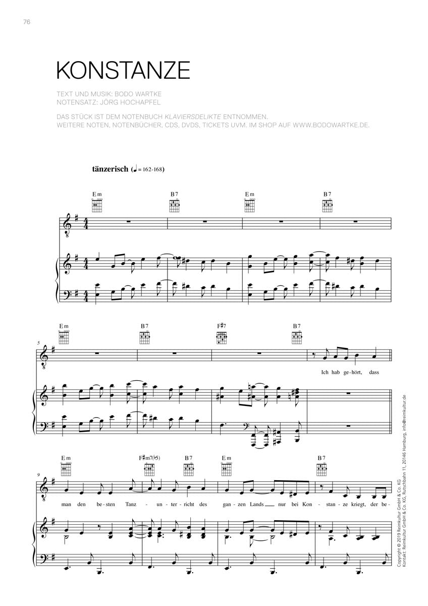 Bodo Wartke – Noten PDF