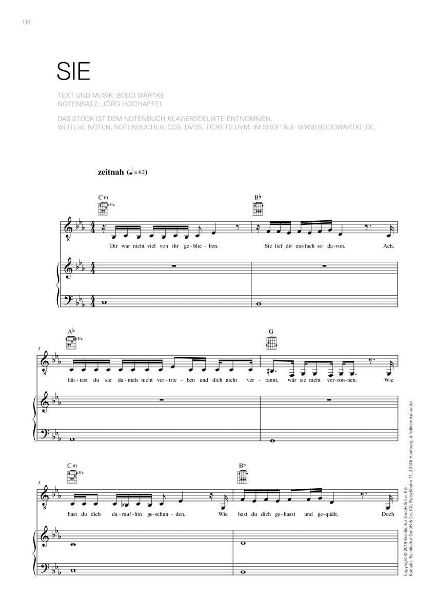 Bodo Wartke – Noten PDF