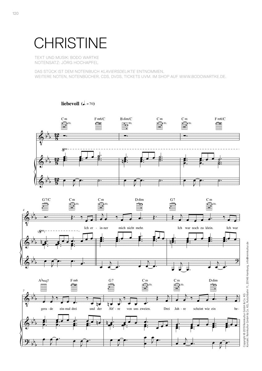 Bodo Wartke – Noten PDF