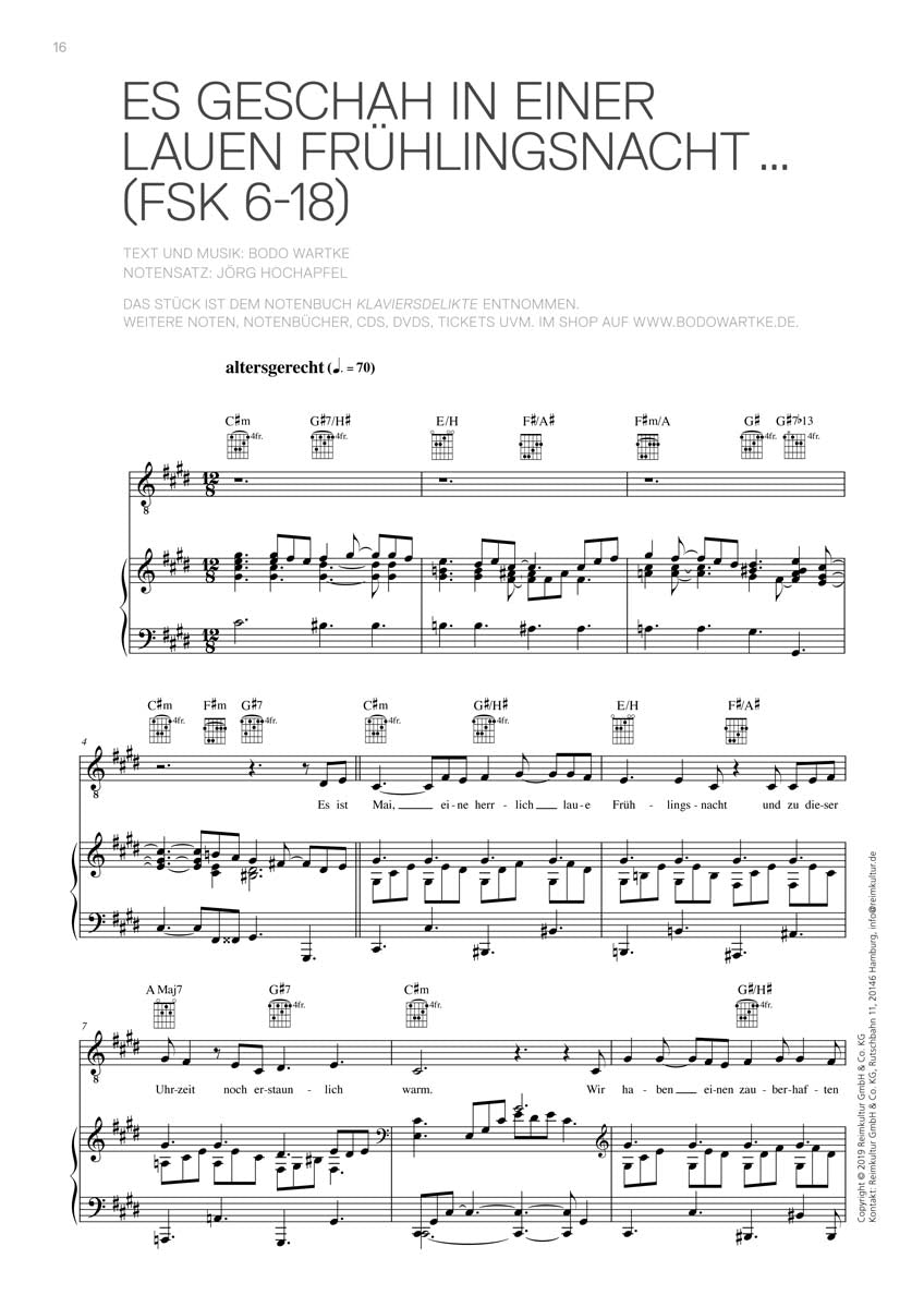 Bodo Wartke – Noten PDF