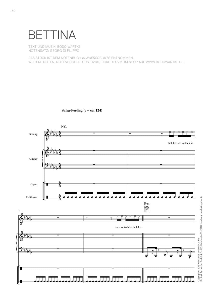 Bodo Wartke – Noten PDF
