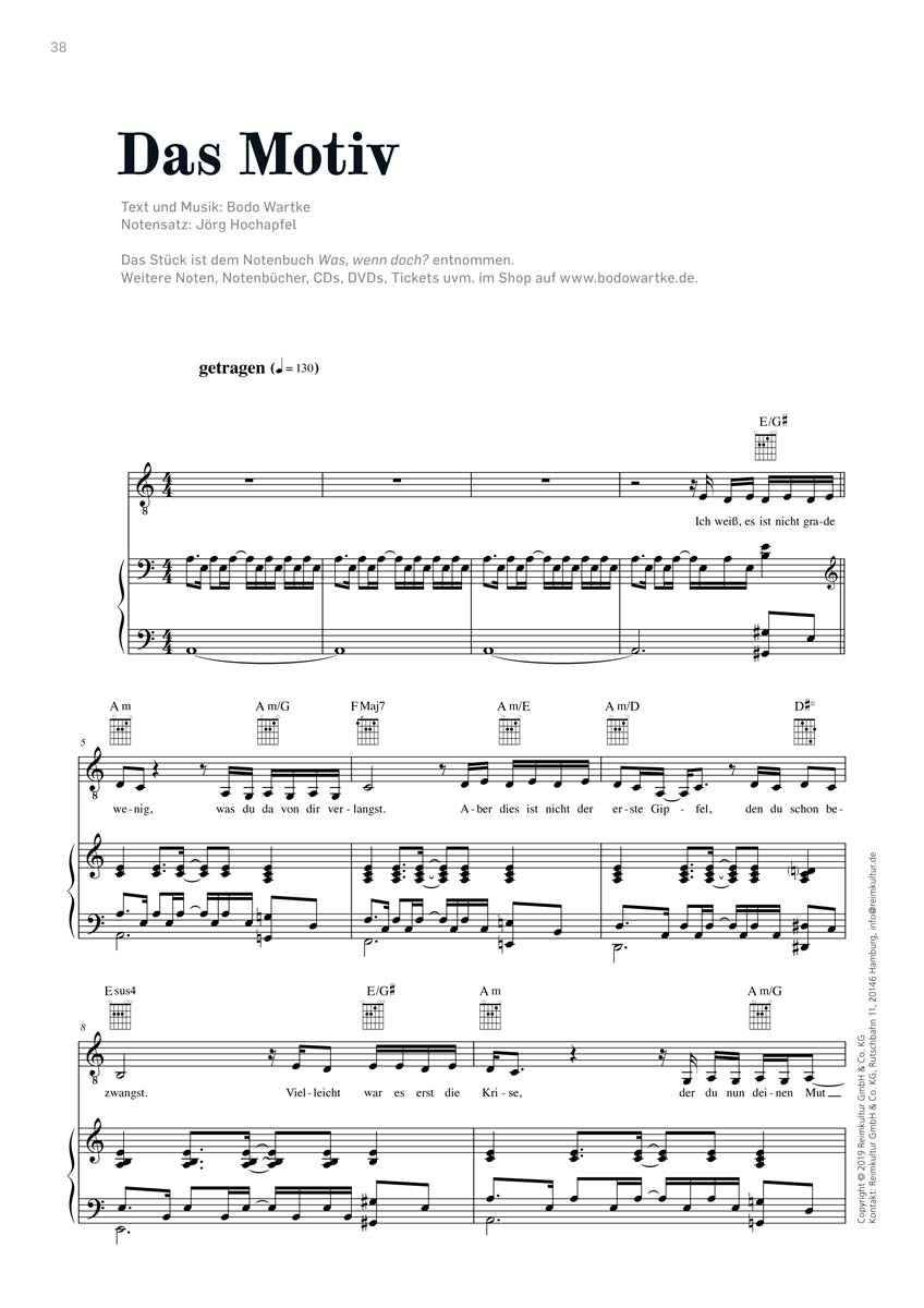 Bodo Wartke – Noten PDF