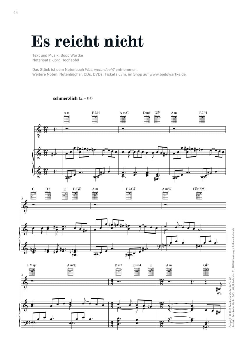Bodo Wartke – Noten PDF
