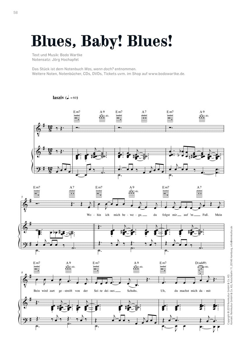 Bodo Wartke – Noten PDF