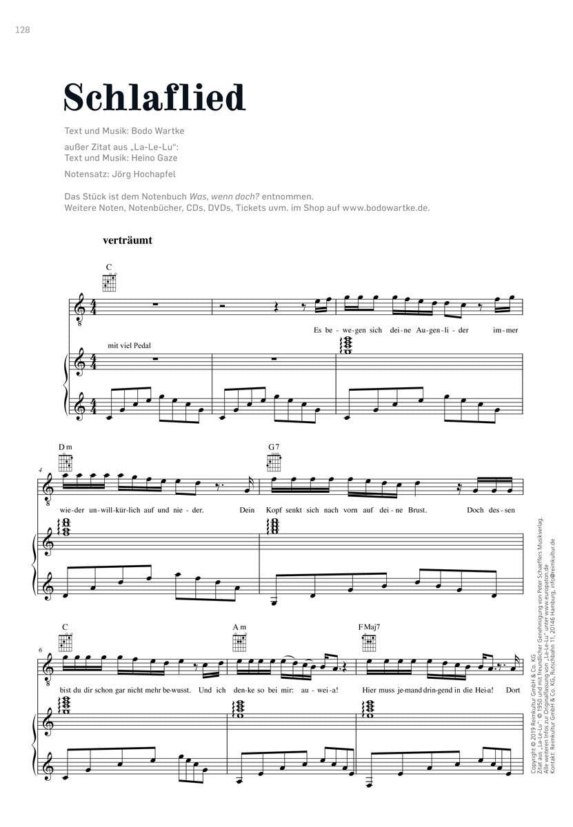 Bodo Wartke – Noten PDF