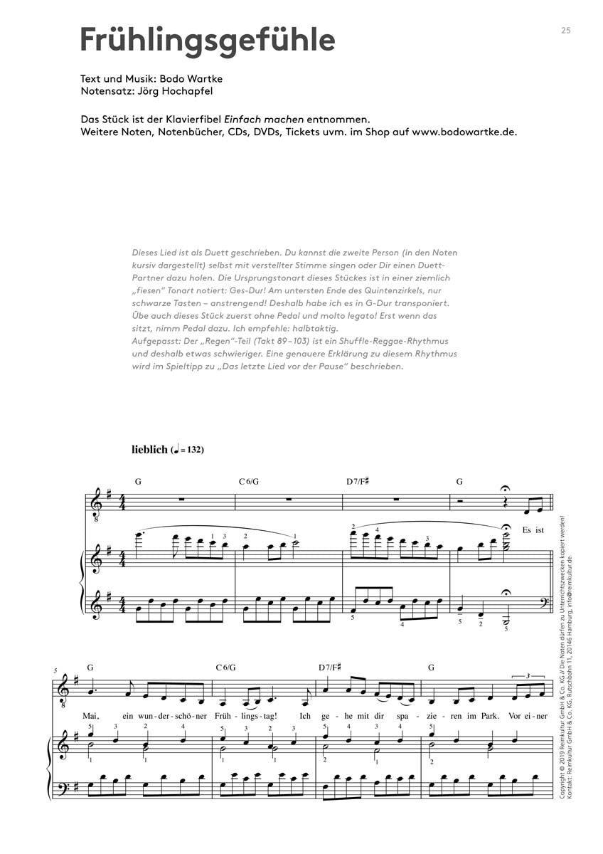 Bodo Wartke – Noten PDF