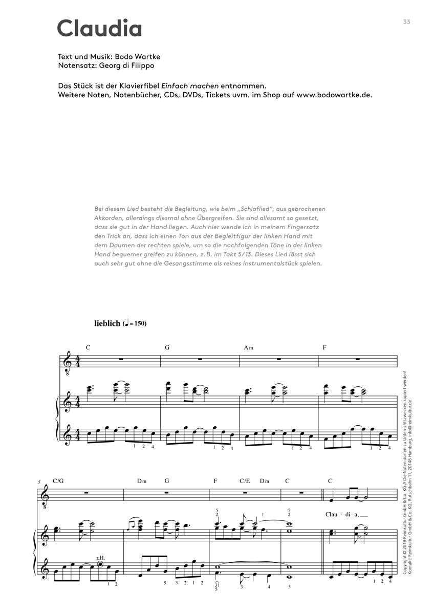 Bodo Wartke – Noten PDF