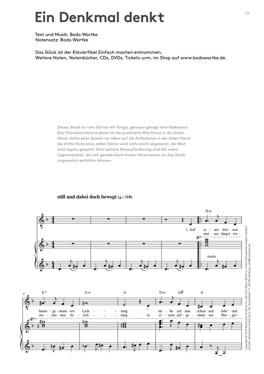 Bodo Wartke – Noten PDF