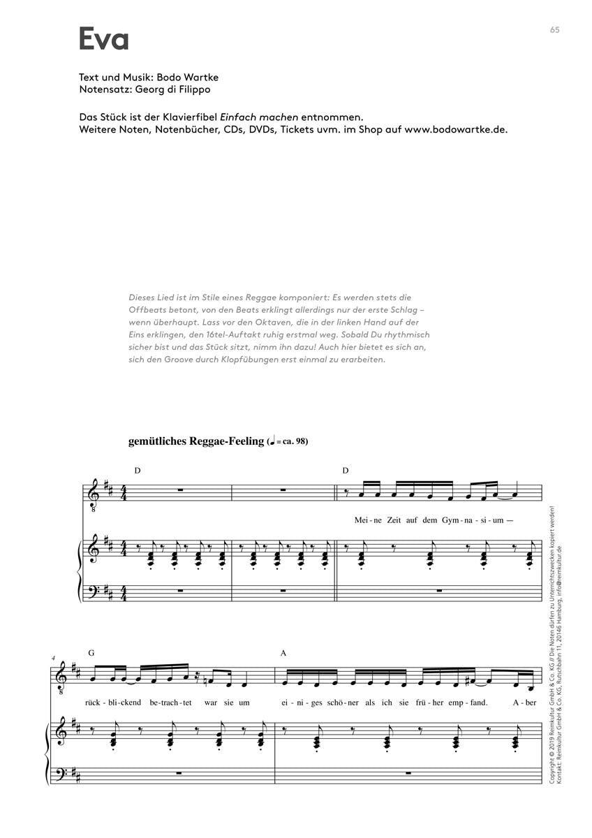 Bodo Wartke – Noten PDF