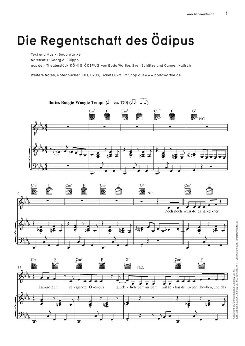 Bodo Wartke – Noten PDF