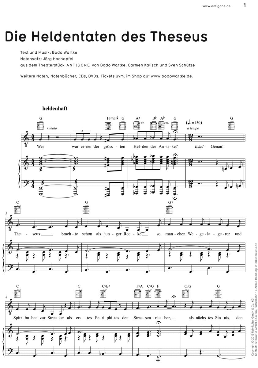 Bodo Wartke – Noten PDF