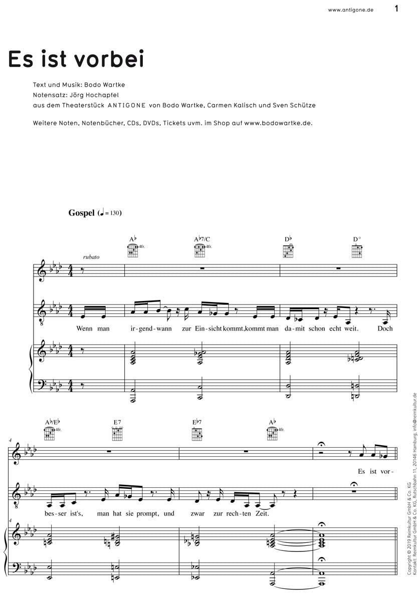 Bodo Wartke – Noten PDF