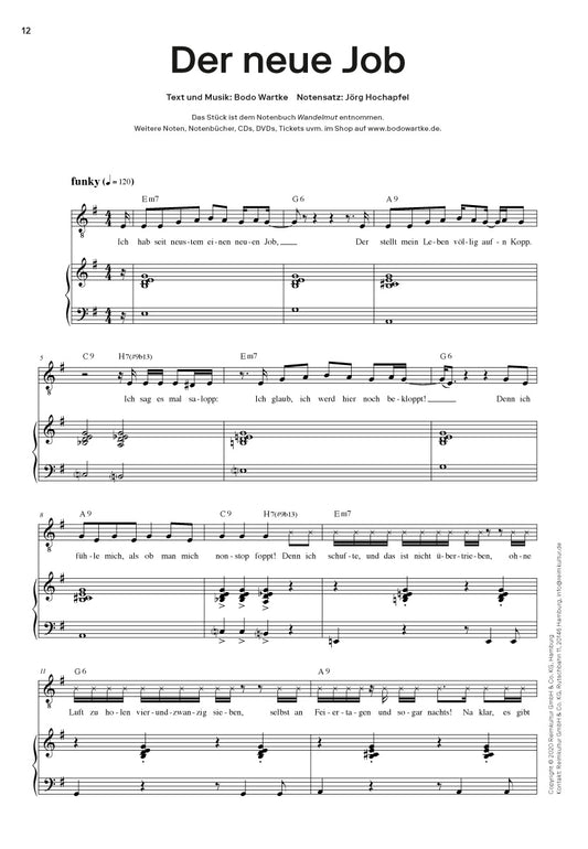 Bodo Wartke – Noten PDF