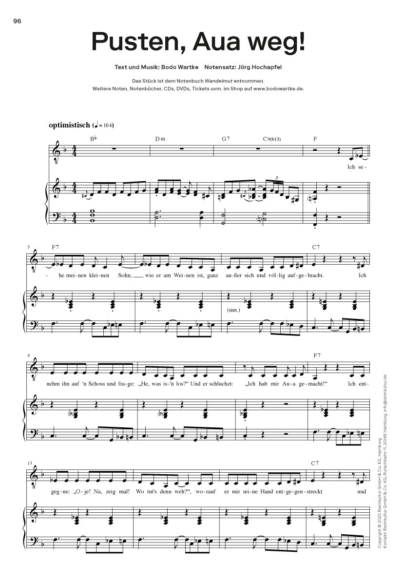Bodo Wartke – Noten PDF
