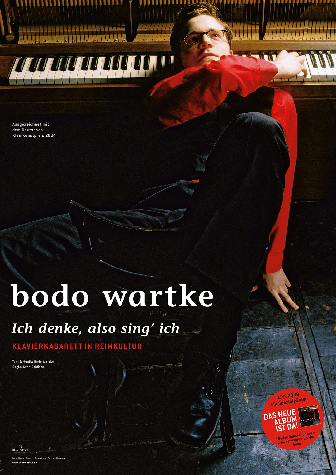 Ich denke, also sing' ich - live 2009 - Plakat