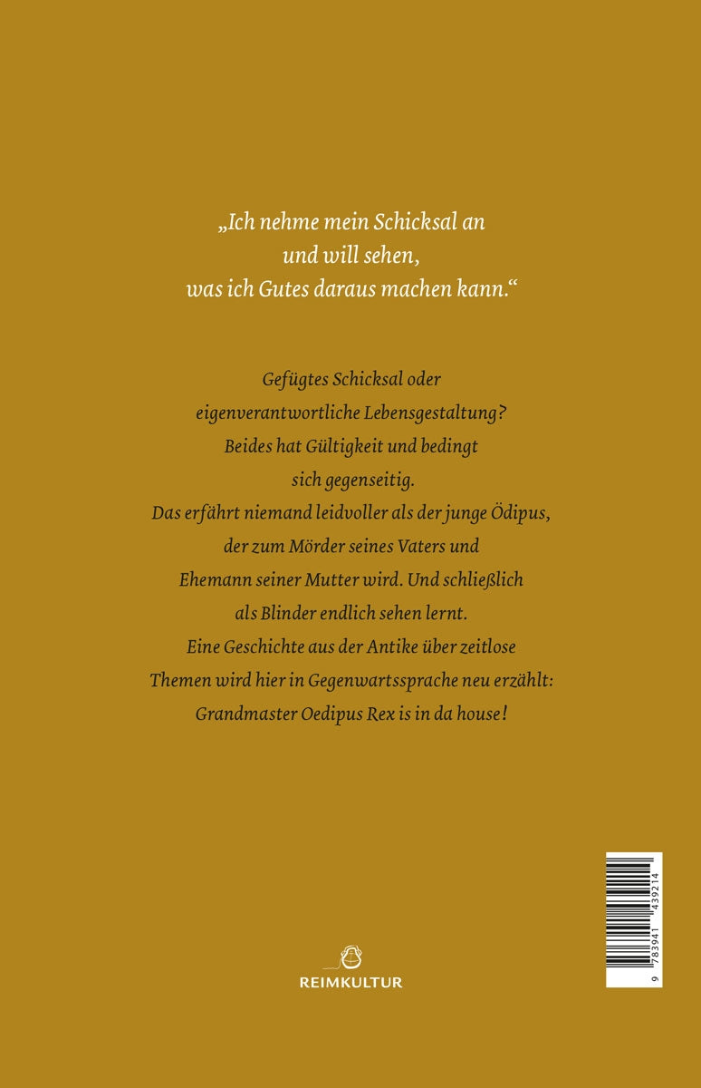 König Ödipus - Taschenbuch - Umschlag Rückseite