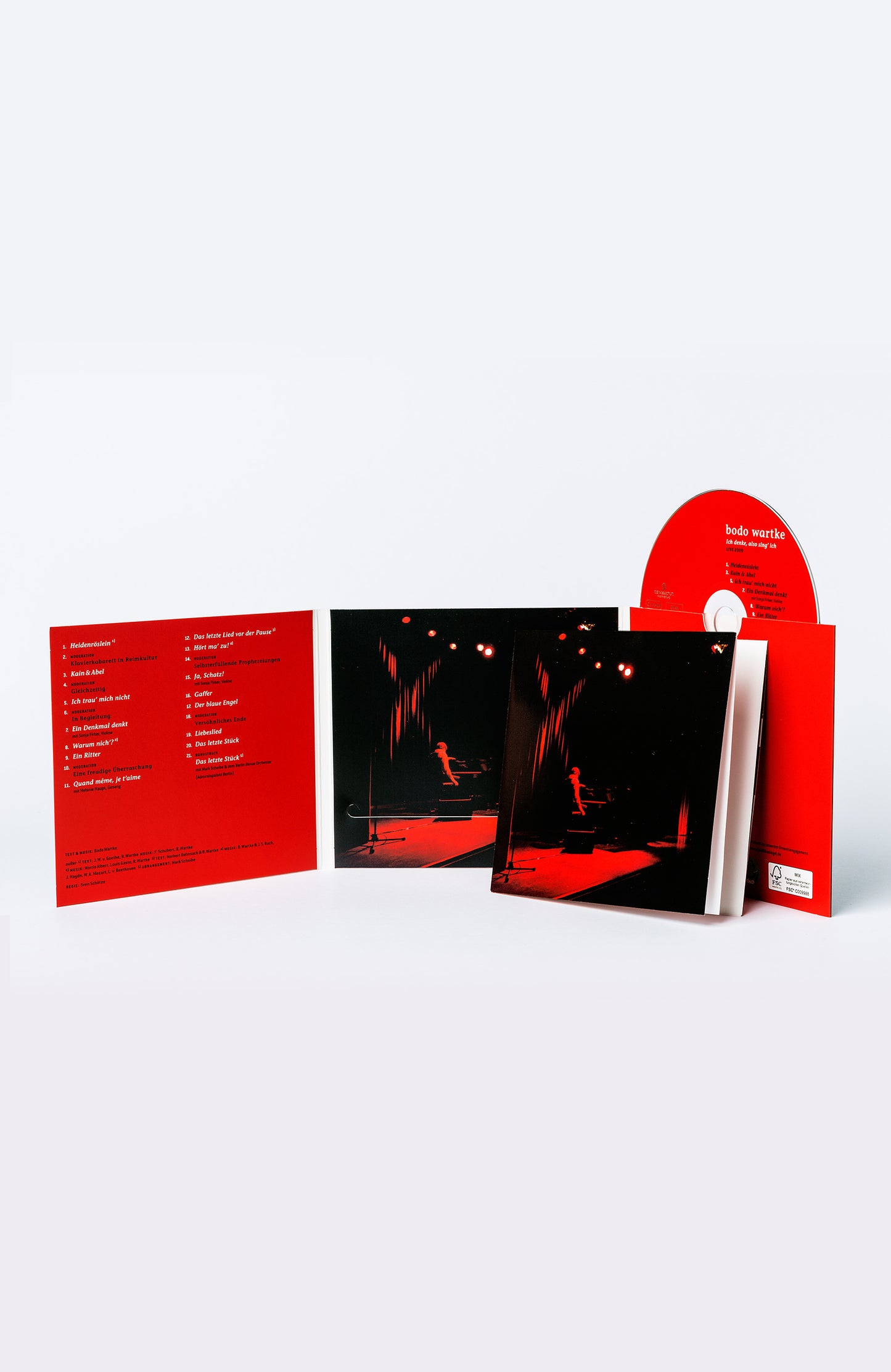 Ich denke, also sing' ich - Live 2009 - CD
