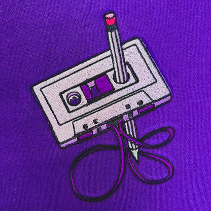 Mixtape - Collegejacke (Lila / Weiß)