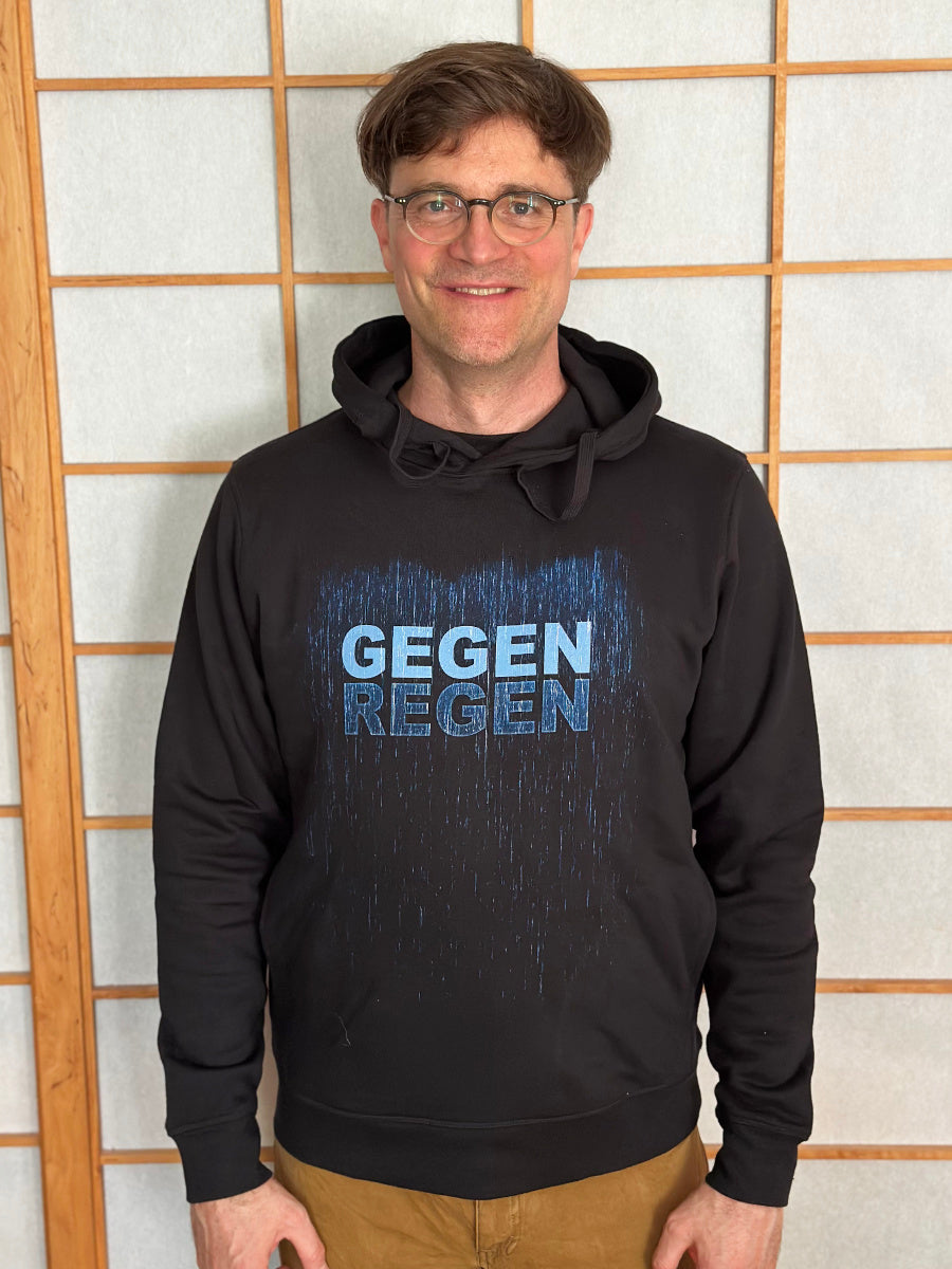 Gegen Regen- Hoodie (Schwarz)