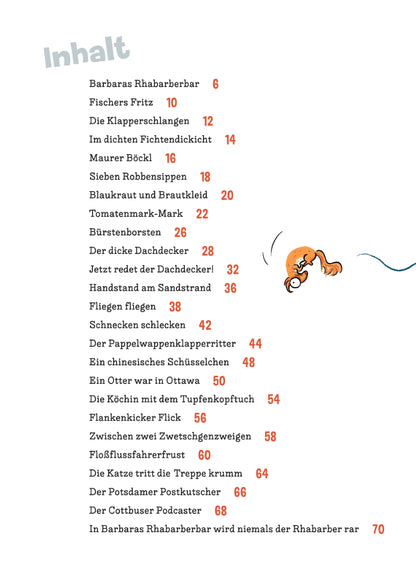 In Barbaras Rhabarberbar wird niemals der Rhabarber rar - Zungenbrechergeschichten - Buch