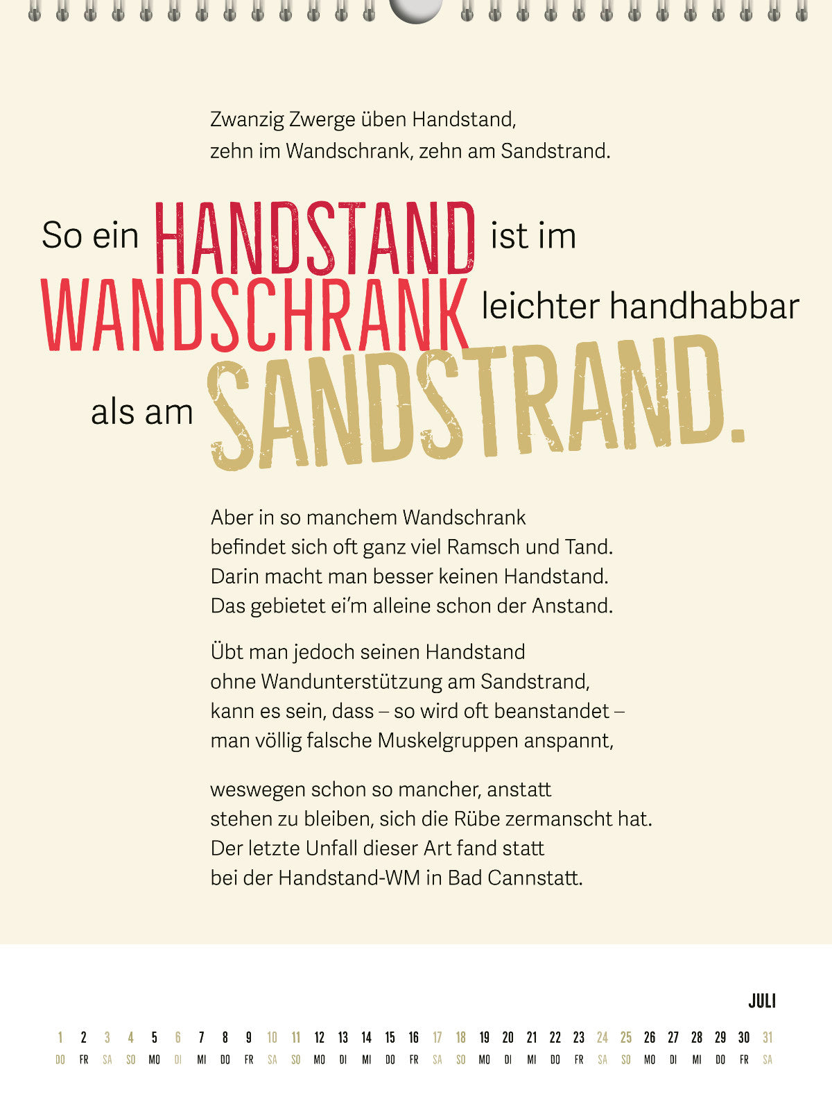 Zungenbrecher-Wandkalender 2027- Abera kadabera! Willkommen in Barbaras Rhabarberbar!